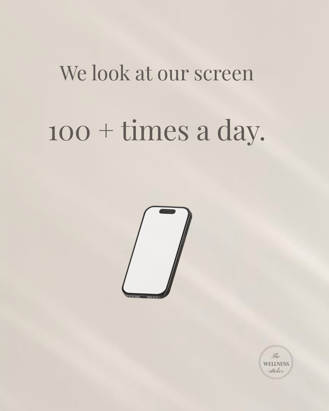 Soft Reset™ wallpaper preview on iPhone lock screen, soft affirmation design